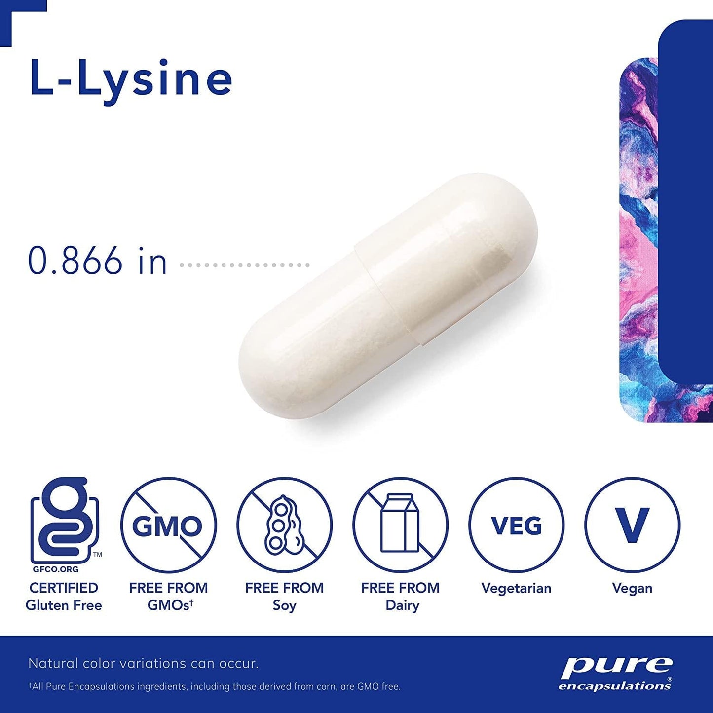 Pure Encapsulations L-Lysine | Amino Acid Supplement for Immune Support and Gum Health* | 270 Capsules