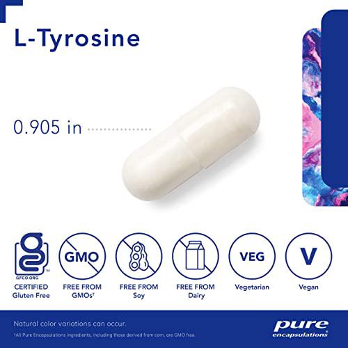 Pure Encapsulations L-Tyrosine | Amino Acid Supplement for Sleep, Thyroid Support, Cognitive Health, and Memory* | 90 Capsules