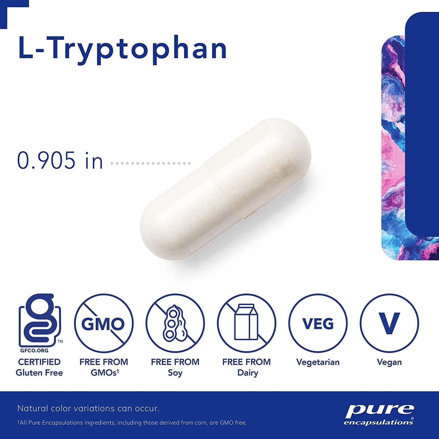 Pure Encapsulations L-Tryptophan | Amino Acid Supplement for Relaxation, Serotonin Support, PMS, Sleep, and Wellness* | 90 Capsules