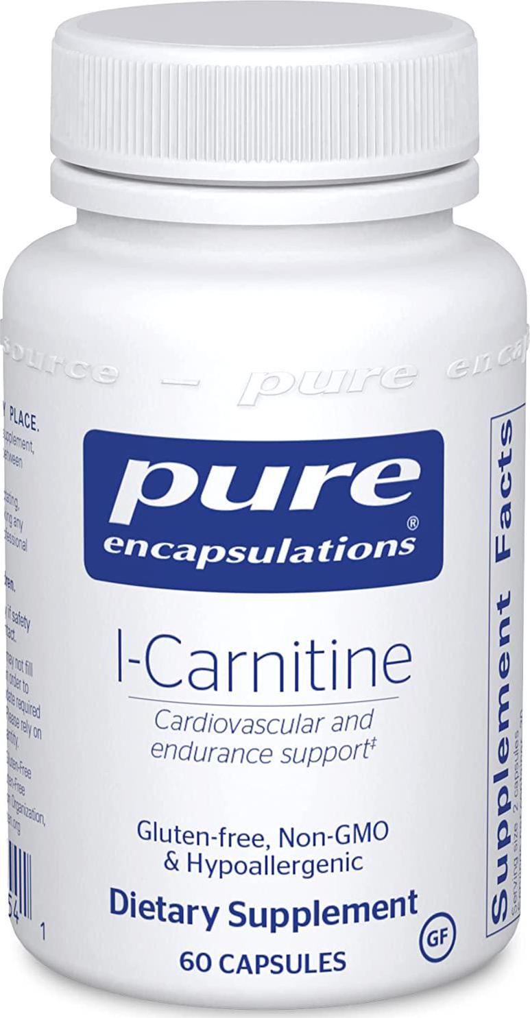Pure Encapsulations - L-Carnitine - Hypoallergenic Supplement for Cardiovascular and Endurance Support - 60 Capsules