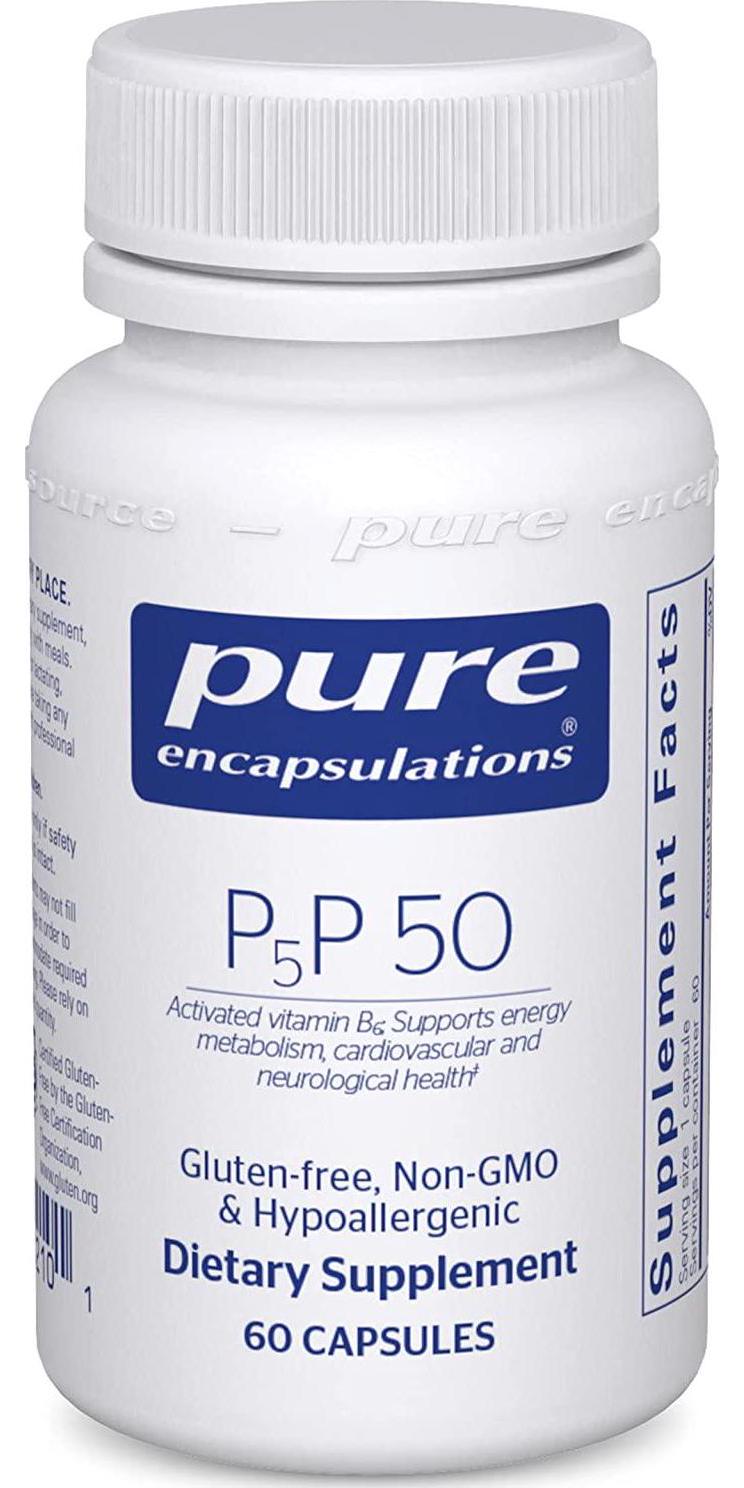 Pure Encapsulations P5P 50 | Vitamin B6 Supplement to Support Metabolism* | 60 Capsules