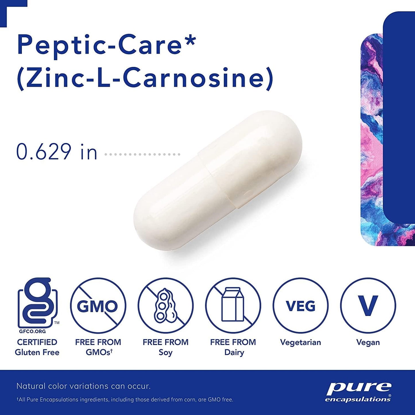 Pure Encapsulations Peptic-Care (Zinc-L-Carnosine) | Antioxidant Supplement to Support The Stomach Lining and Overall Gastric Health* | 60 Capsules