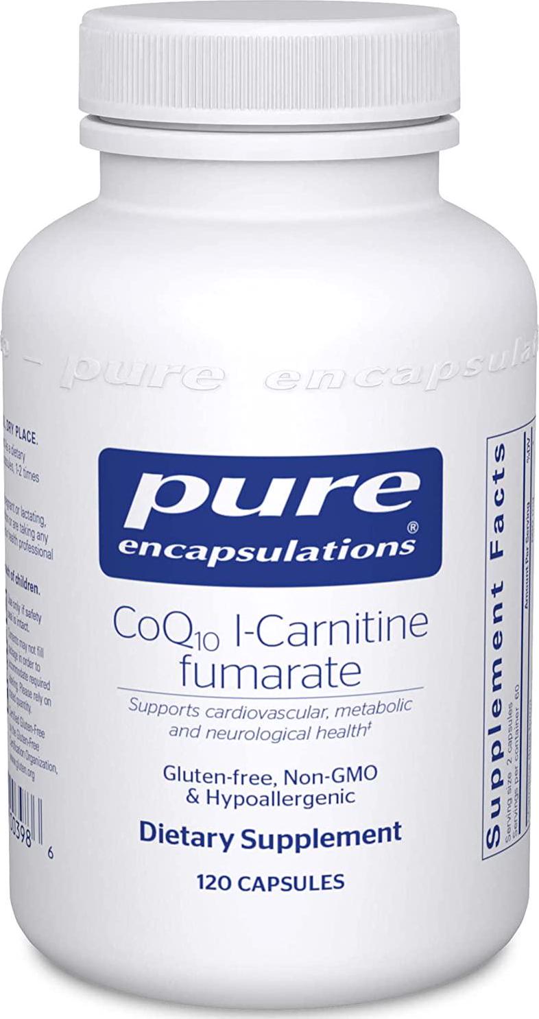 Pure Encapsulations - CoQ10 l-Carnitine Fumarate - Ultra-Charged Cardiovascular Support - 120 Capsules