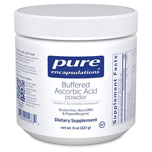 Pure Encapsulations - Buffered Ascorbic Acid Powder - Vitamin C Supplement for Sensitive Individuals - 8 Ounces