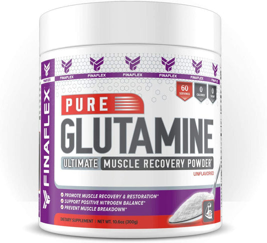 Pure GLUTAMINE, Ultimate Muscle Recovery Powder, Promote Recovery and Restoration, Support Positive Nitrogen Balance, Prevent Muscle Breakdown (300 Gram, UNFLAVORED)