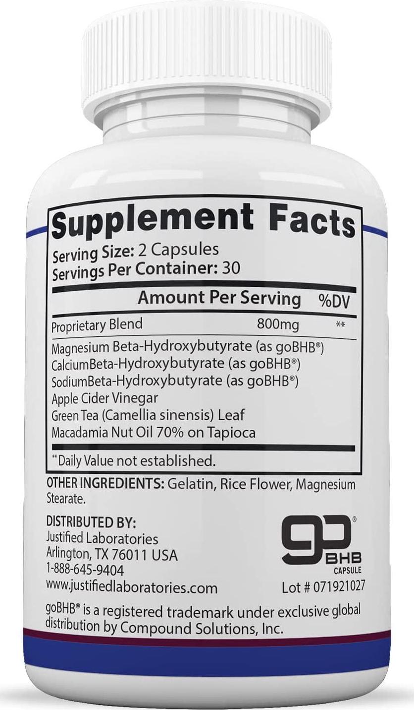 Pure Keto Shred Advanced BHB Ketogenic Supplement Exogenous Ketones Ketosis for Men Women 60 Capsules