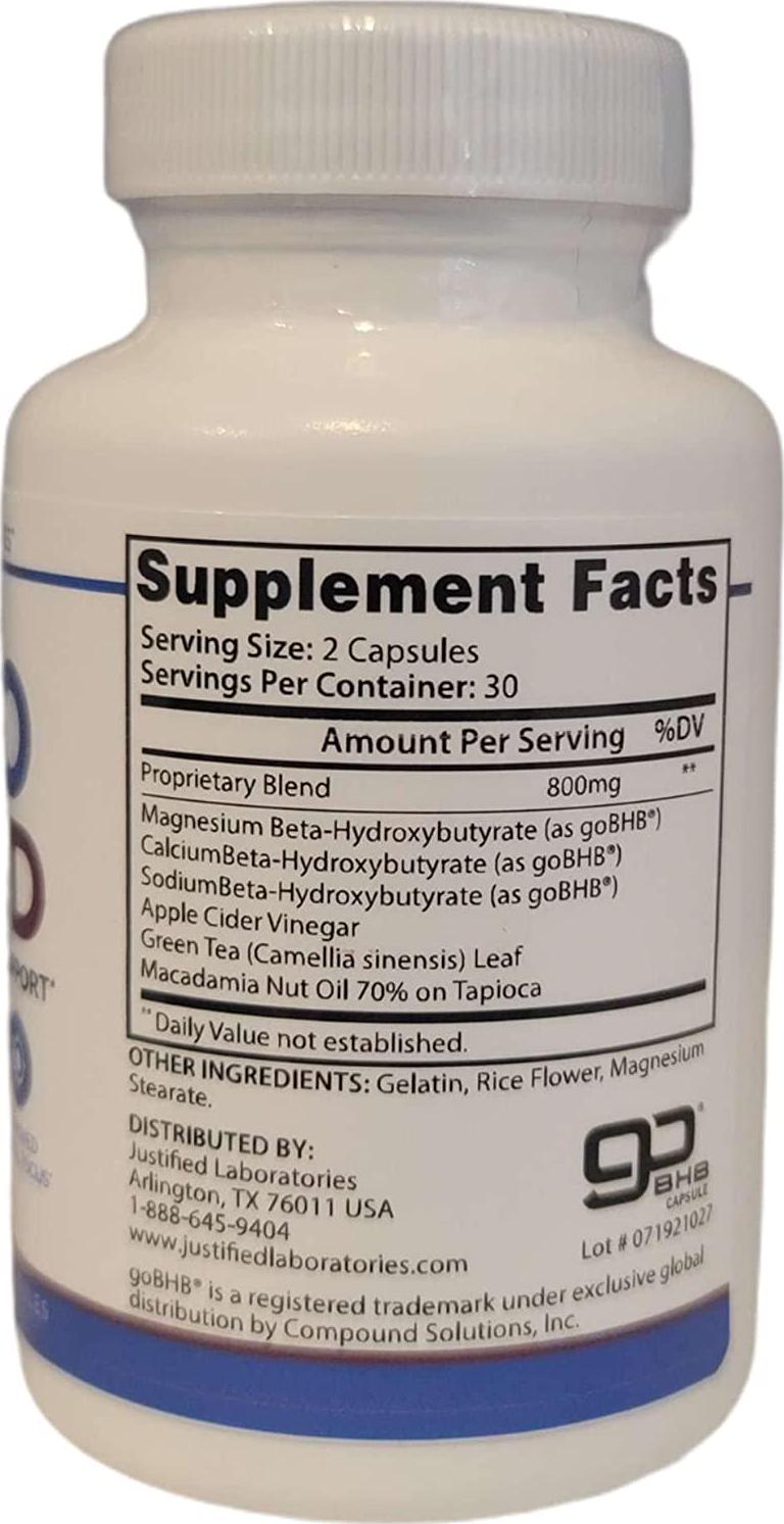 Pure Keto Shred Advanced BHB Ketogenic Supplement Exogenous Ketones Ketosis for Men Women 60 Capsules