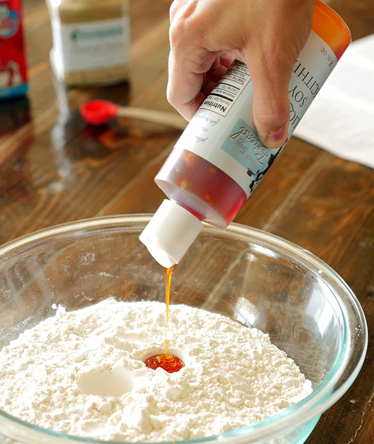 Pure Liquid Soy Lecithin (Food Grade): Better Than Lecithin Granules as an Emulsifier Providing a Smoother and Larger Volume Finished Dough