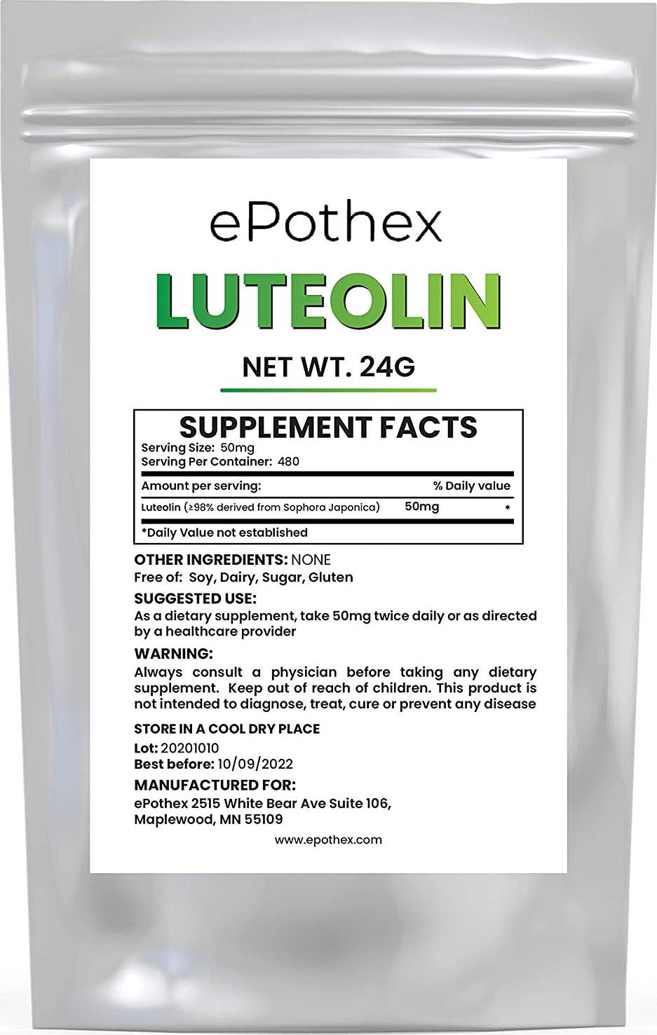 Pure Luteolin Powder 24 Grams