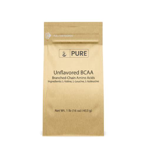 Pure Original Ingredients Unflavored Instantized BCAA (1lb) Powder, Branched Chain Essential Amino Acids, Supplement