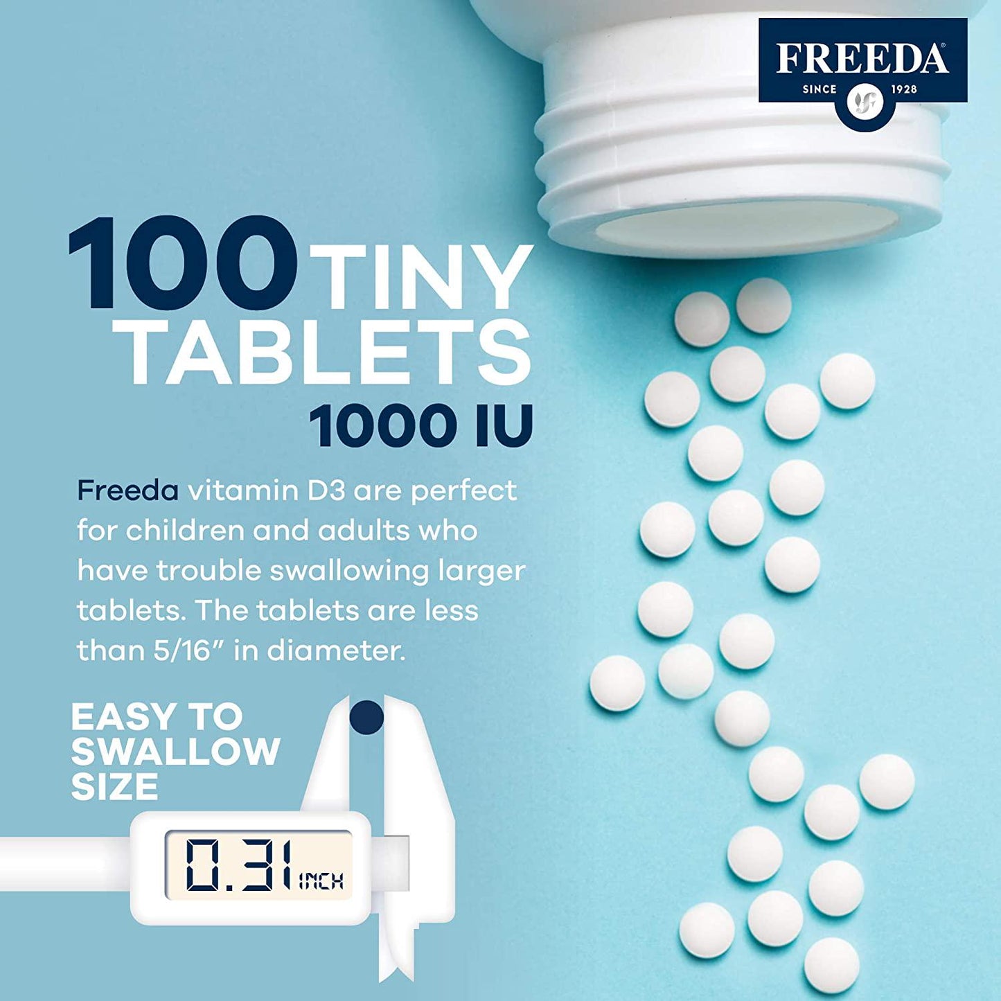 Pure Vitamin D3 1,000 Iu 100 Tabs