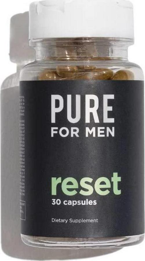 Pure for Men Detox Supplement, Reset | Promotes Digestive and Gut Health, Removes Toxins and Supports Immune System, Colon Cleanse | 30 Capsules