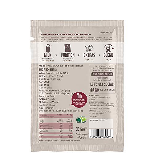 Purition Original Discovery Box | Premium High Protein Powder for Keto Shakes and Smoothies with Only Natural Ingredients for Weight Loss | 12 x 40g Servings