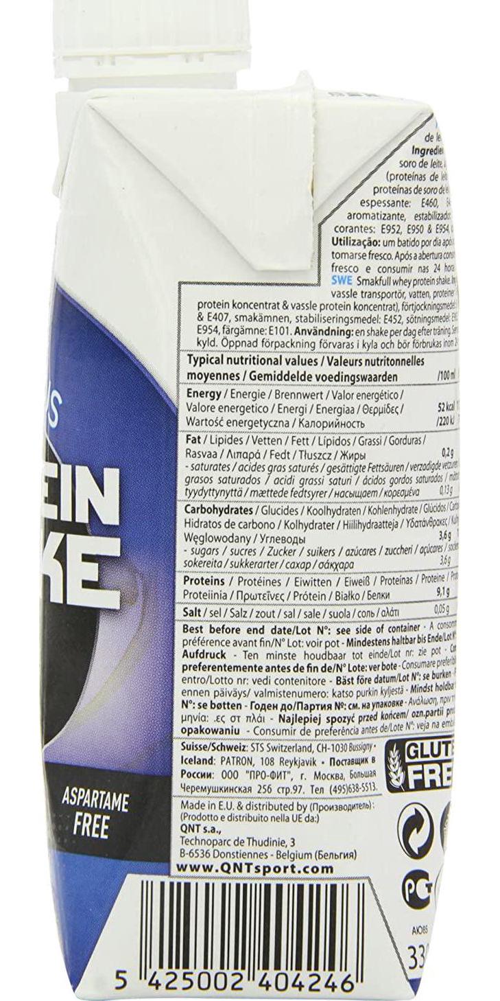 QNT Delicious Whey Shake Vanilla 12 x 330 ml