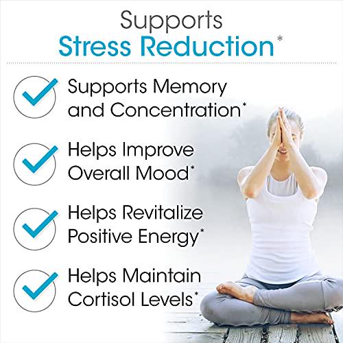 Quiet Serenity Stress and Sleep Aid Supplement - 1 Bottle = 30 Capsules - Cortisol Management*, Promotes Mood and Focus* - Helps Lower Stress* - with Ashwagandha and Probiotic B. Longum 1714 (1 Bottle)