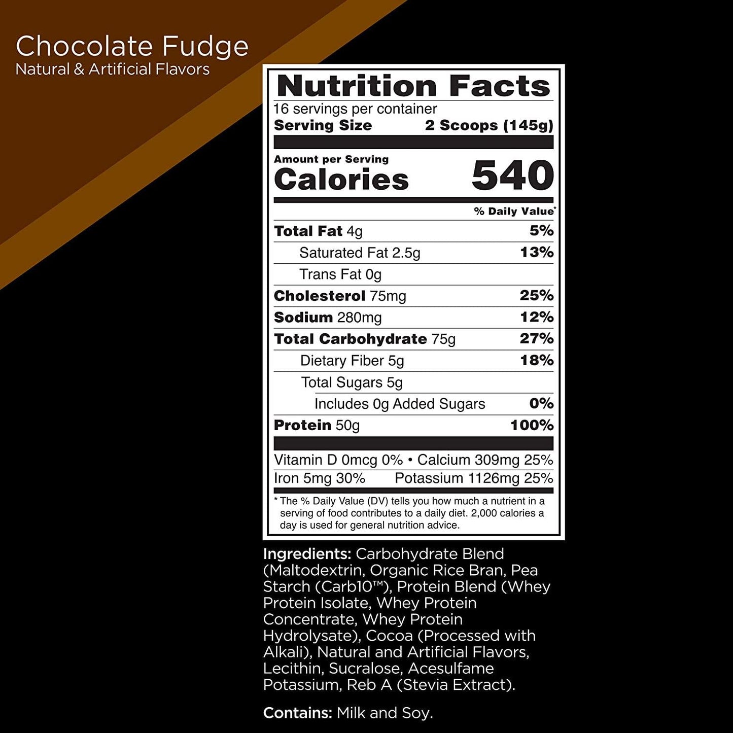 R1 Gain, Rule 1 Proteins (Chocolate Fudge, 16 Servings)