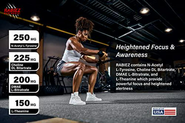 RABIEZ Pre Workout | Clean Energy | Powerful Pump | Focus | Fruit Punch | 30 Servings | No Itch and No Crash | Pre-Workout Powder for Men and Women | Vitamins, Caffeine, Citrulline, L-Theanine, Zinc