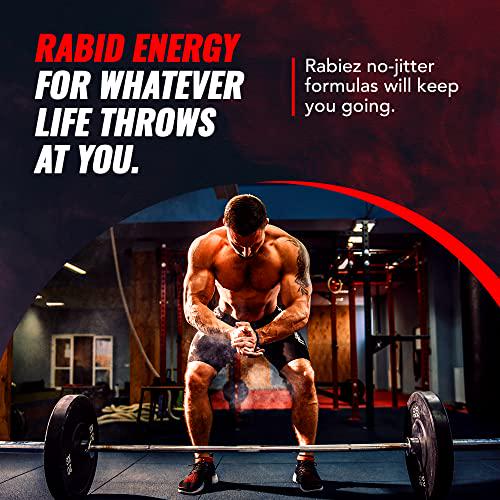 RABIEZ Pre Workout | Clean Energy | Powerful Pump | Focus | Fruit Punch | 30 Servings | No Itch and No Crash | Pre-Workout Powder for Men and Women | Vitamins, Caffeine, Citrulline, L-Theanine, Zinc