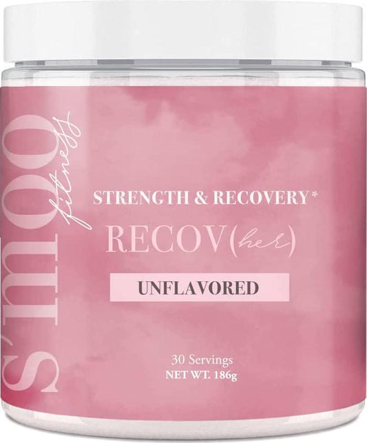 RECOV(her) Recovery and Strength Supplement by S'moo - Hormone Friendly - Stimulate Muscle Synthesis - Post Workout Muscle Recovery Powder - 30 Servings, Unflavored