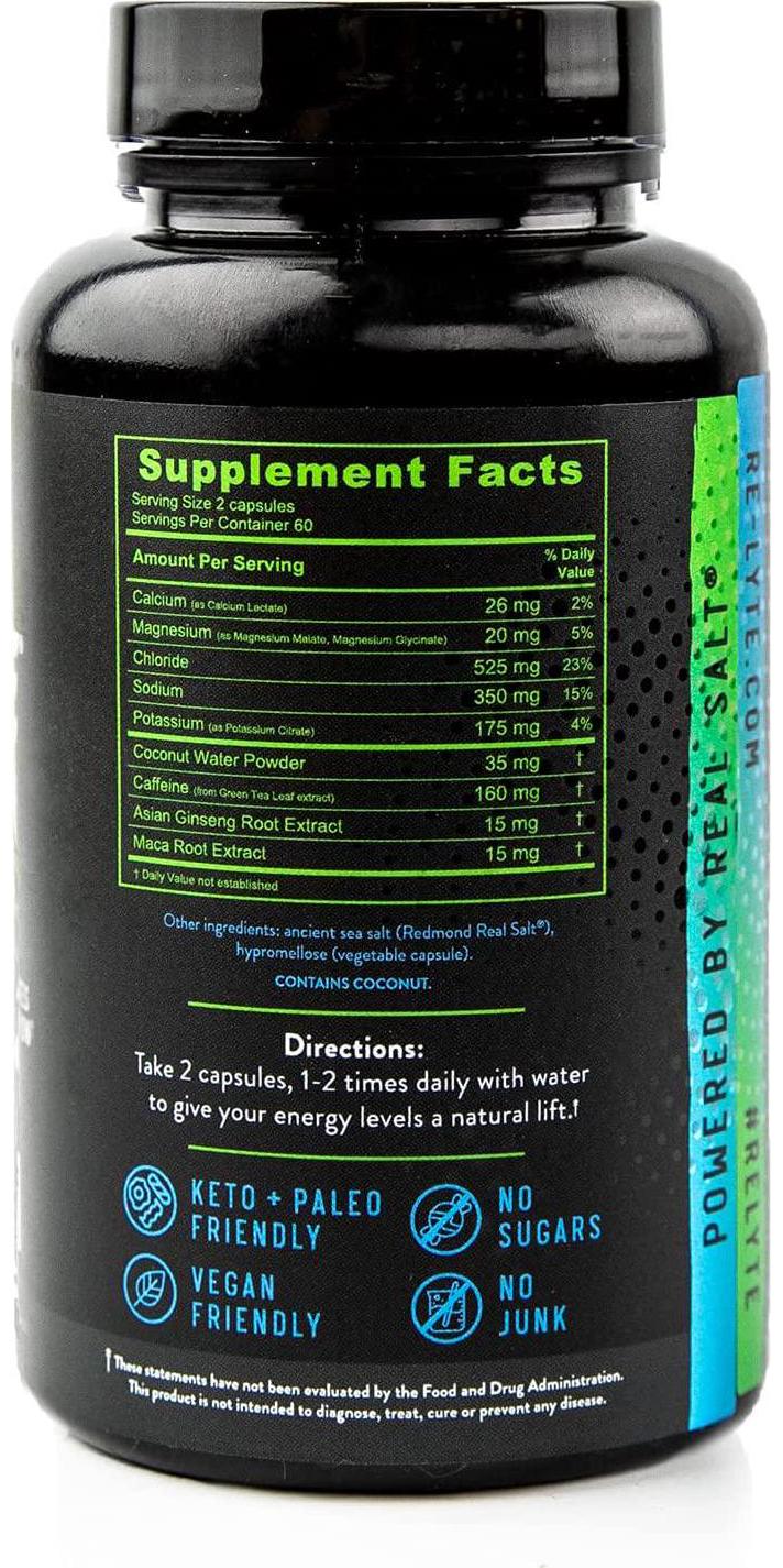 REDMOND Re-Lyte Energy Boost Capsules, 120 Count
