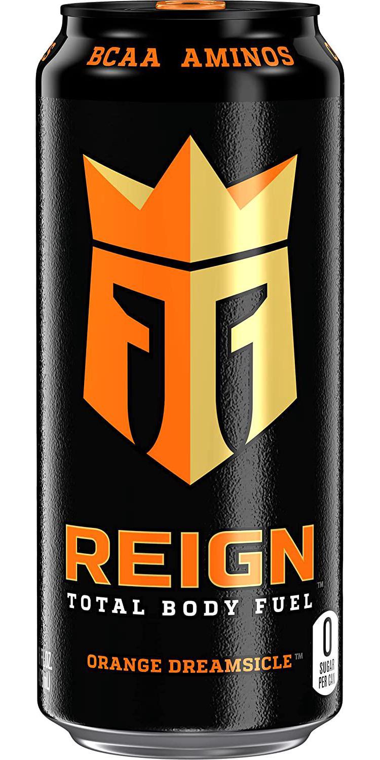REIGN Total Body Fuel Orange Dreamsicle 16 fl oz (Pack of 4), Clear