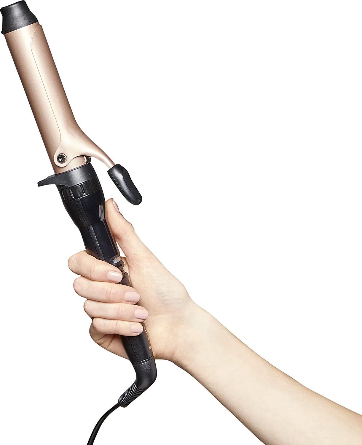 REMINGTON 3 in 1 Multistyler Curl and Wave, CI97MS3AU, Curling Wand With 3 Interchangeable Ceramic Barrels, Variable Heat Up To 220°C, Ionic Technology For Smooth and Shiny Hair, Rose Gold, Brown