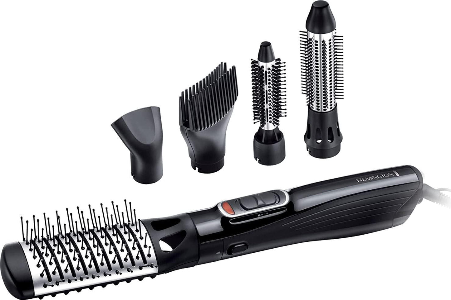 REMINGTON Amaze Smooth and Volume Air Styler, AS1220AU, 1200W Power, 5-In-1 (Blow-dry, Curl, Wave, Strengthen, and Volumise), 3 Speed and Heat Settings, Ionic Conditioning for a Frizz-Free Shine, Black