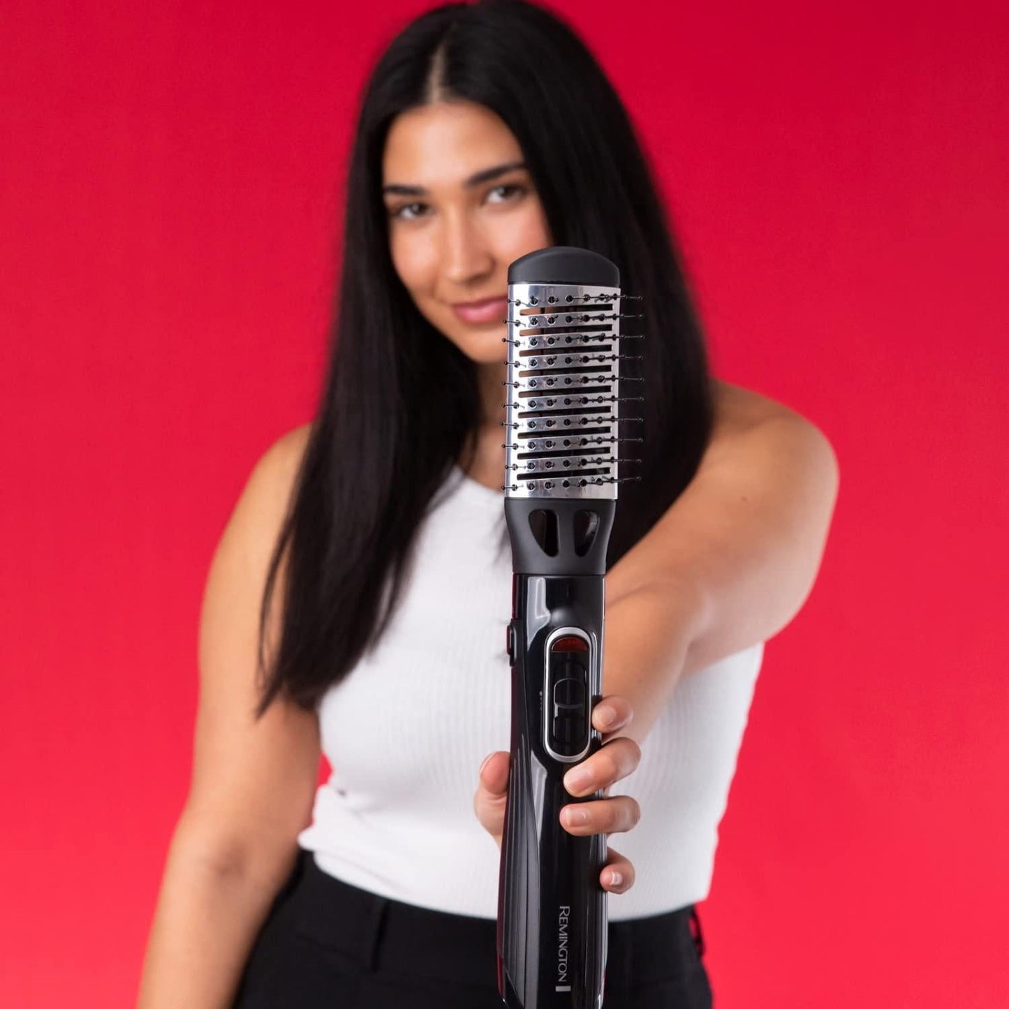 REMINGTON Amaze Smooth and Volume Air Styler, AS1220AU, 1200W Power, 5-In-1 (Blow-dry, Curl, Wave, Strengthen, and Volumise), 3 Speed and Heat Settings, Ionic Conditioning for a Frizz-Free Shine, Black