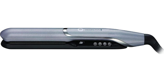 REMINGTON PROluxe YOU Adaptive Hair Straightener, S9880AU, 110m Ceramic Flat Iron, Personalises Heat to Your Hair, Ultra-Fast Heat Up, LCD Display, Silver