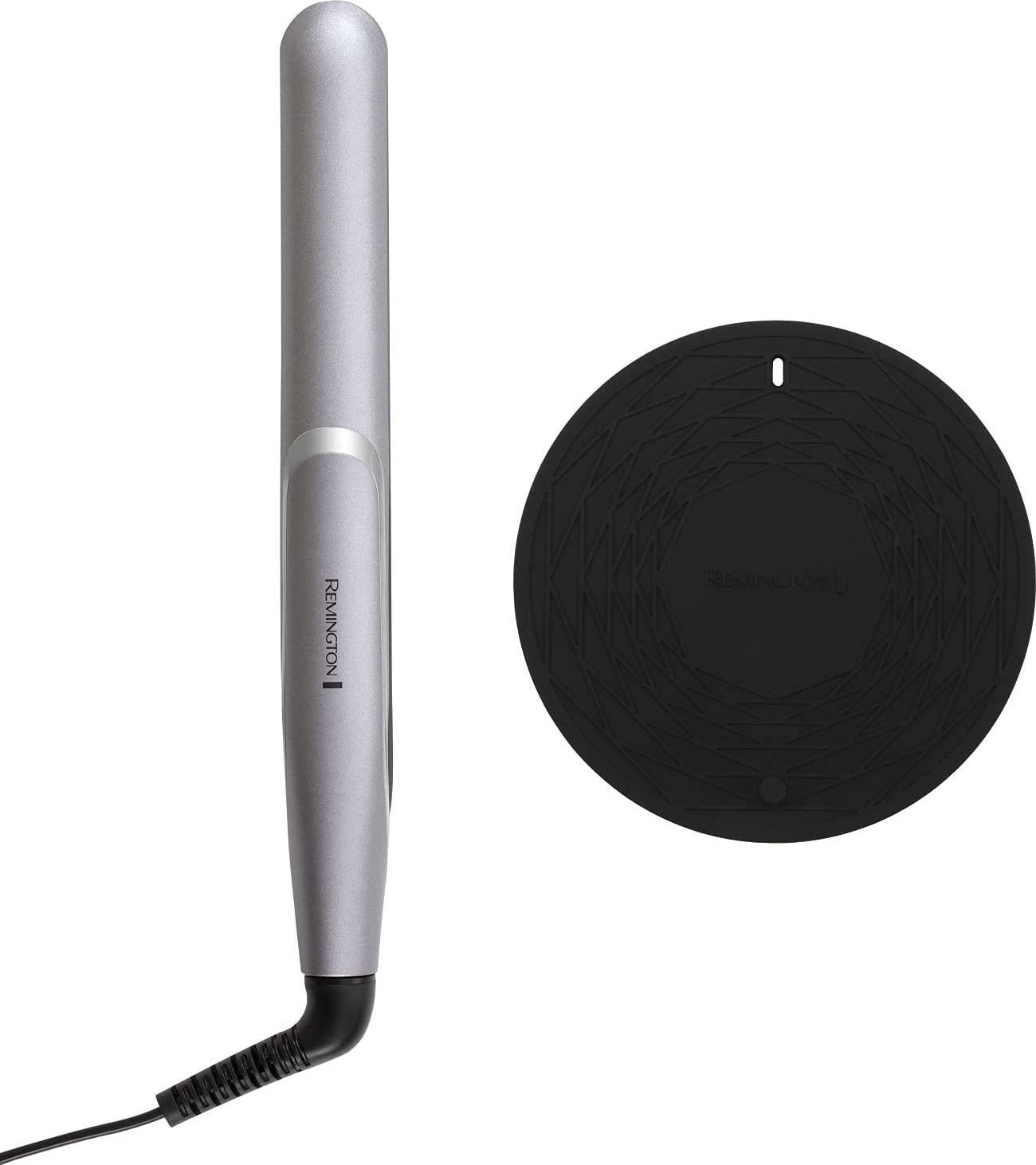 REMINGTON PROluxe YOU Adaptive Hair Straightener, S9880AU, 110m Ceramic Flat Iron, Personalises Heat to Your Hair, Ultra-Fast Heat Up, LCD Display, Silver