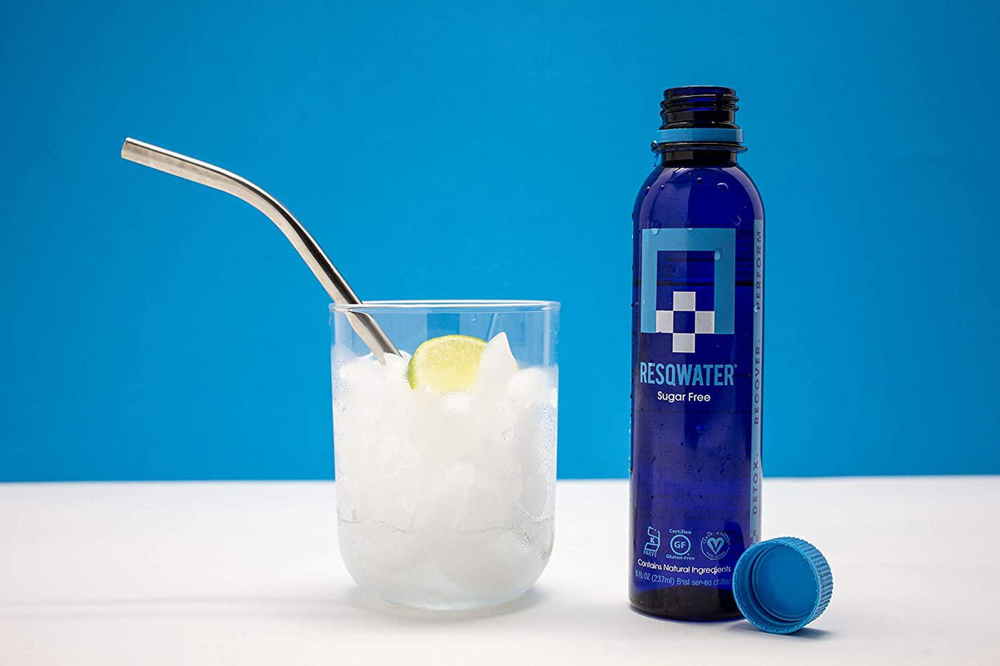 RESQWATER | Premium Sports Drink | 5 Cals and Zero Sugar | Health and Wellness Certs | Enjoyed daily by High-Performers and Elite Athletes (12 Pack)