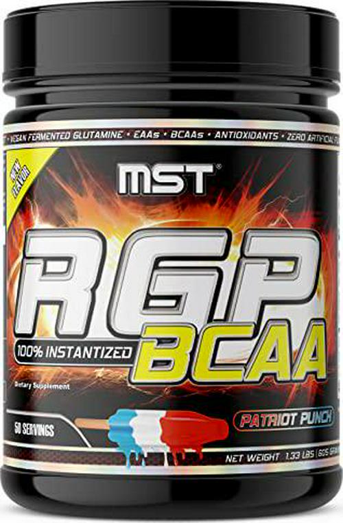 RGP-BCAA Post Workout, BCAA, L-Glutamine, EAA, Antioxidants, Electrolytes (50 Servings) Patriot Punch by Millennium Sport Technologies MST