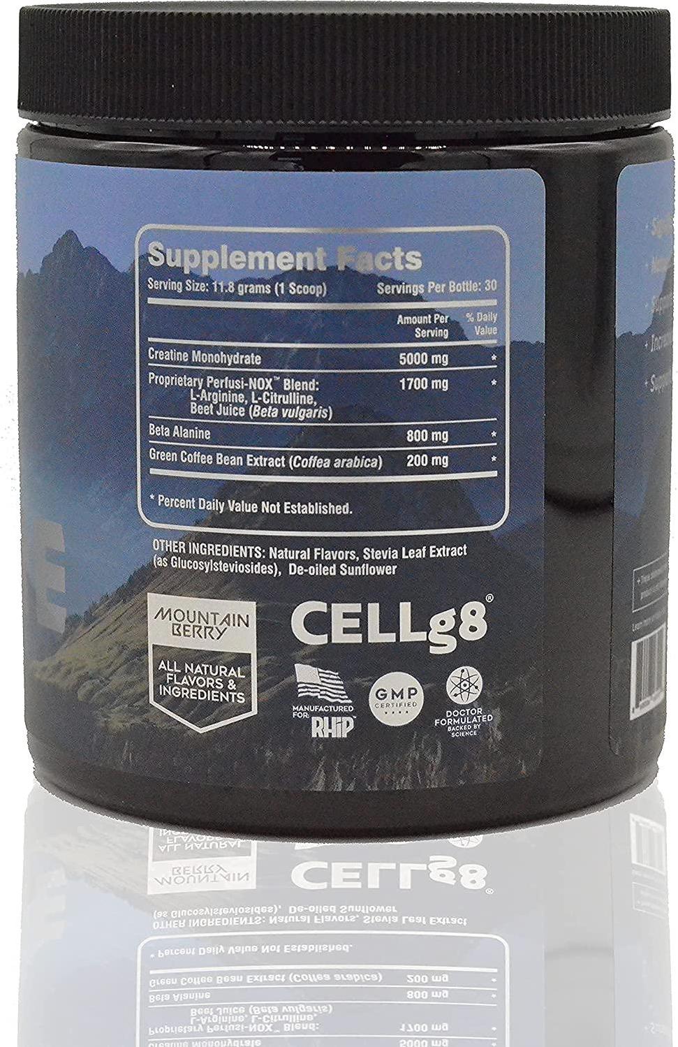 RHIP Adventure All Natural Pre-Workout Powder - Doctor Formulated Liposomal Supplement for Energy, Focus and Performance. Pre Workout for Men and Women, Vegan, Non-GMO, Keto Friendly.