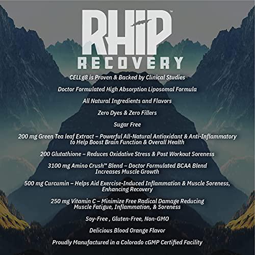 RHIP Recovery All Natural Post-Workout - Doctor Formulated Liposomal Daily Supplement, Reduced Soreness, Increased Muscle Growth, Improved Immune Function. Post Workout for Women and Men.