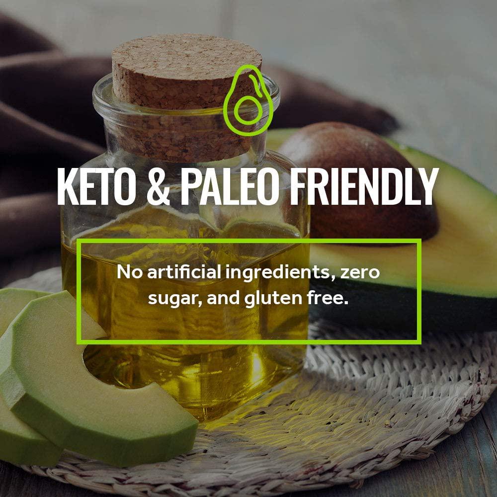 RSP AvoCollagen - Collagen Peptides Protein Powder + Avocado Oil, Grass Fed, Pasture Raised Collagen Protein with Heart Healthy Fats, Keto Friendly, Gluten Free, 20 Servings (Vanilla)