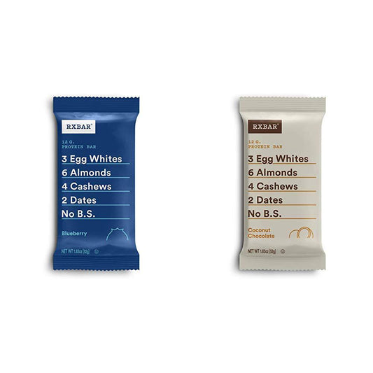 RXBAR, Blueberry, Protein Bar, 1.83 Ounce Breakfast Bar with Coconut Chocolate, Protein Bar, 1.83 Ounce (12 count)