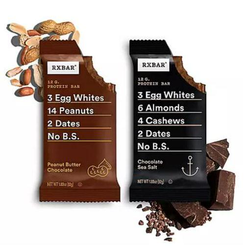 RX bar Variety Pack Chocolate Sea Salt and Chocolate Peanut Butter, 14 Count, 14 Count (Pack of 1)