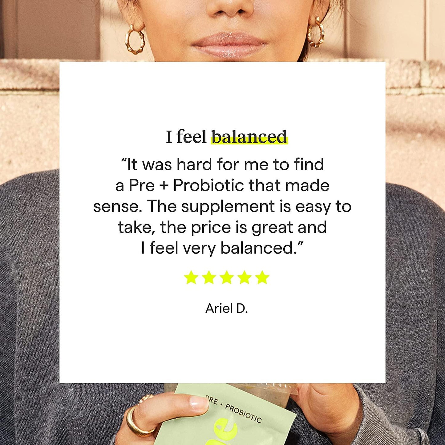 Rae Pre + Probiotic for Women Sachet - Women s Probiotic and Prebiotic Supplement for Gut Health with Apple Cider Vinegar and Lactobacillus Acidophilus - Shelf Stable, Vegan, Non GMO and Gluten Free