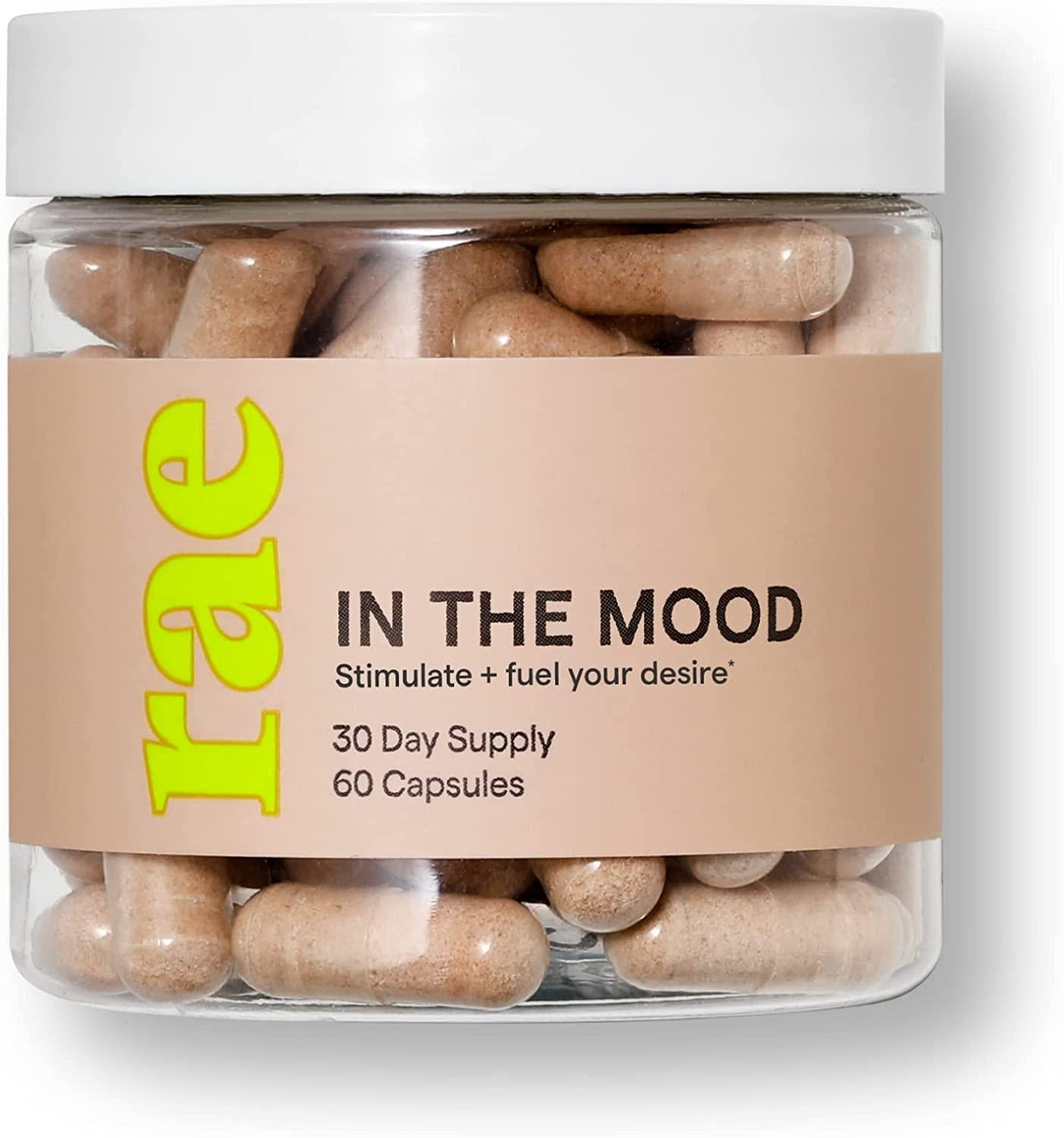 Rae in The Mood Capsules - Sexual Health and Wellness Support for Women with Ginseng, Maca, and L-Arginine - 30 Day Supply