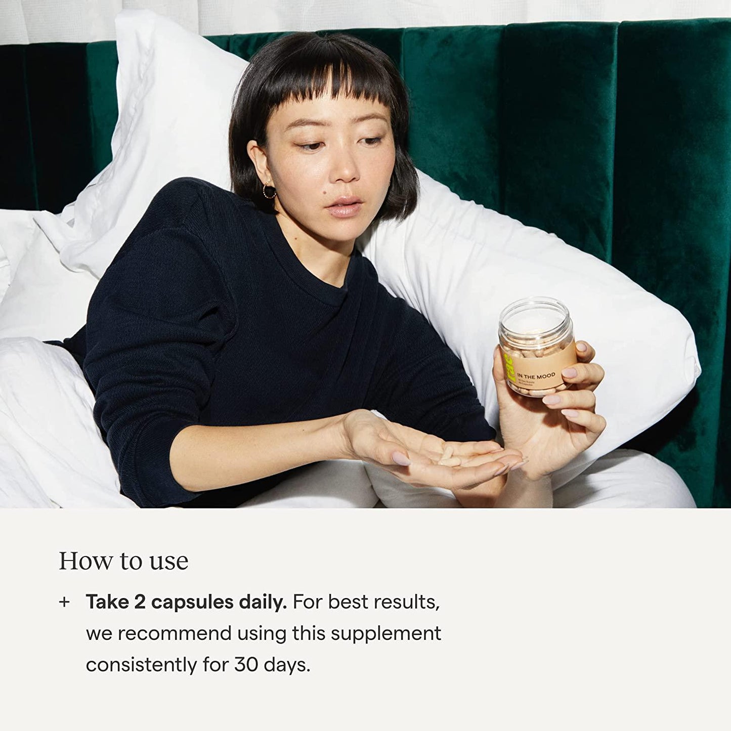 Rae in The Mood Capsules - Sexual Health and Wellness Support for Women with Ginseng, Maca, and L-Arginine - 30 Day Supply