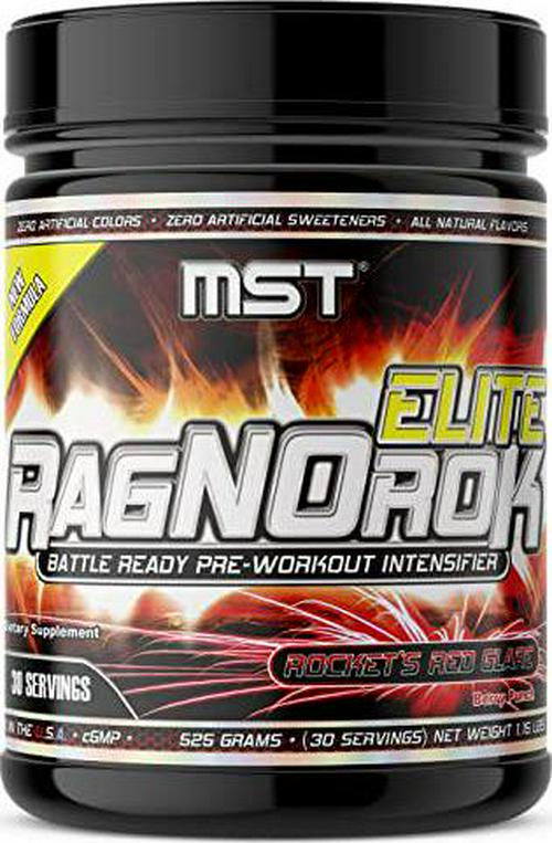 RagNOrok-Elite Pre Workout (All-Natural Flavors and Sweeteners) 525 Grams (30 Servings) BSCG Certified Drug Free, Full Strength, Berry Punch by Millennium Sport Technologies MST