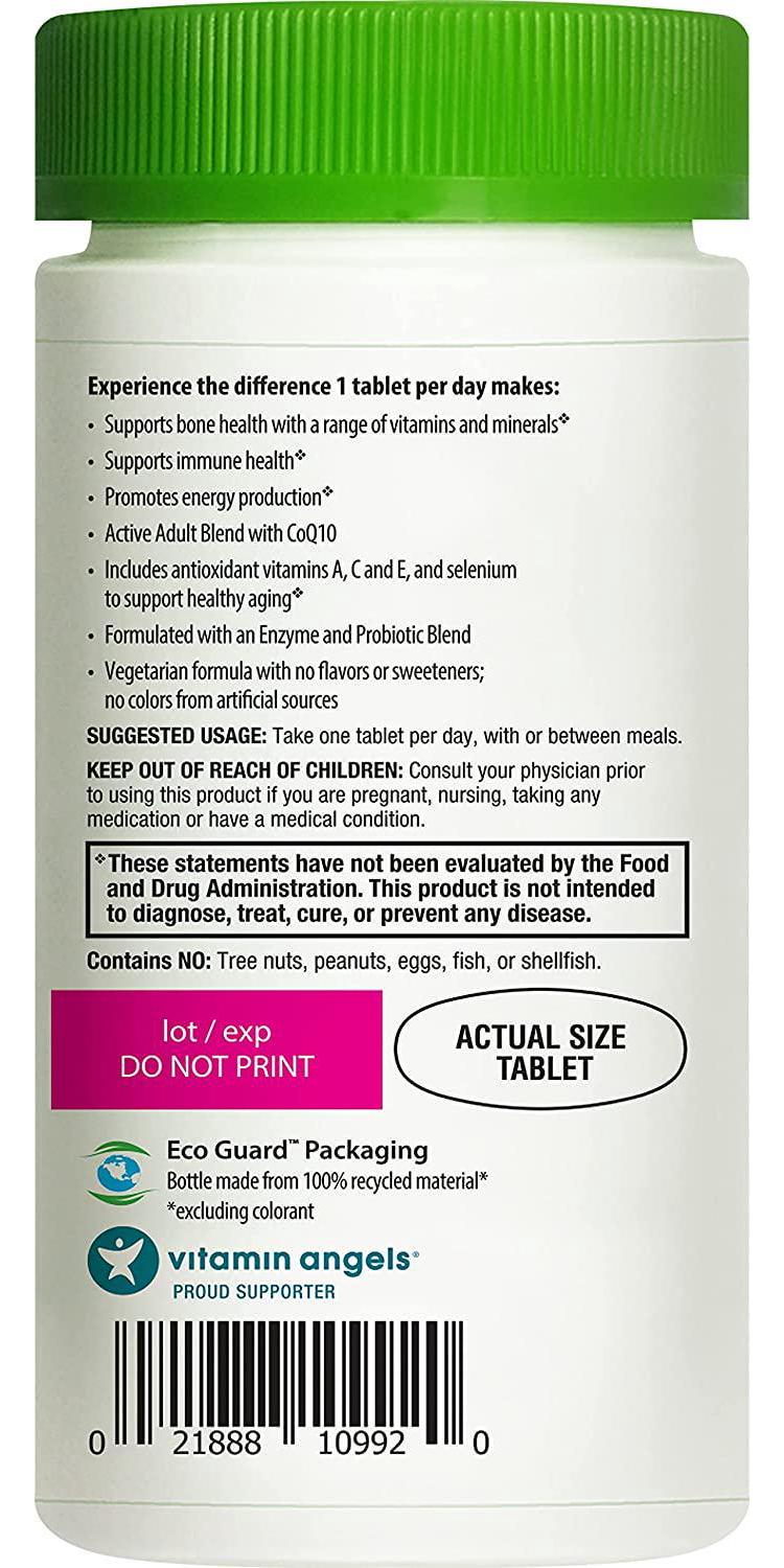 Rainbow Light Active Adult 50+ Non-GMO Project Verified Multivitamin, 90 Tablets (Package May Vary)