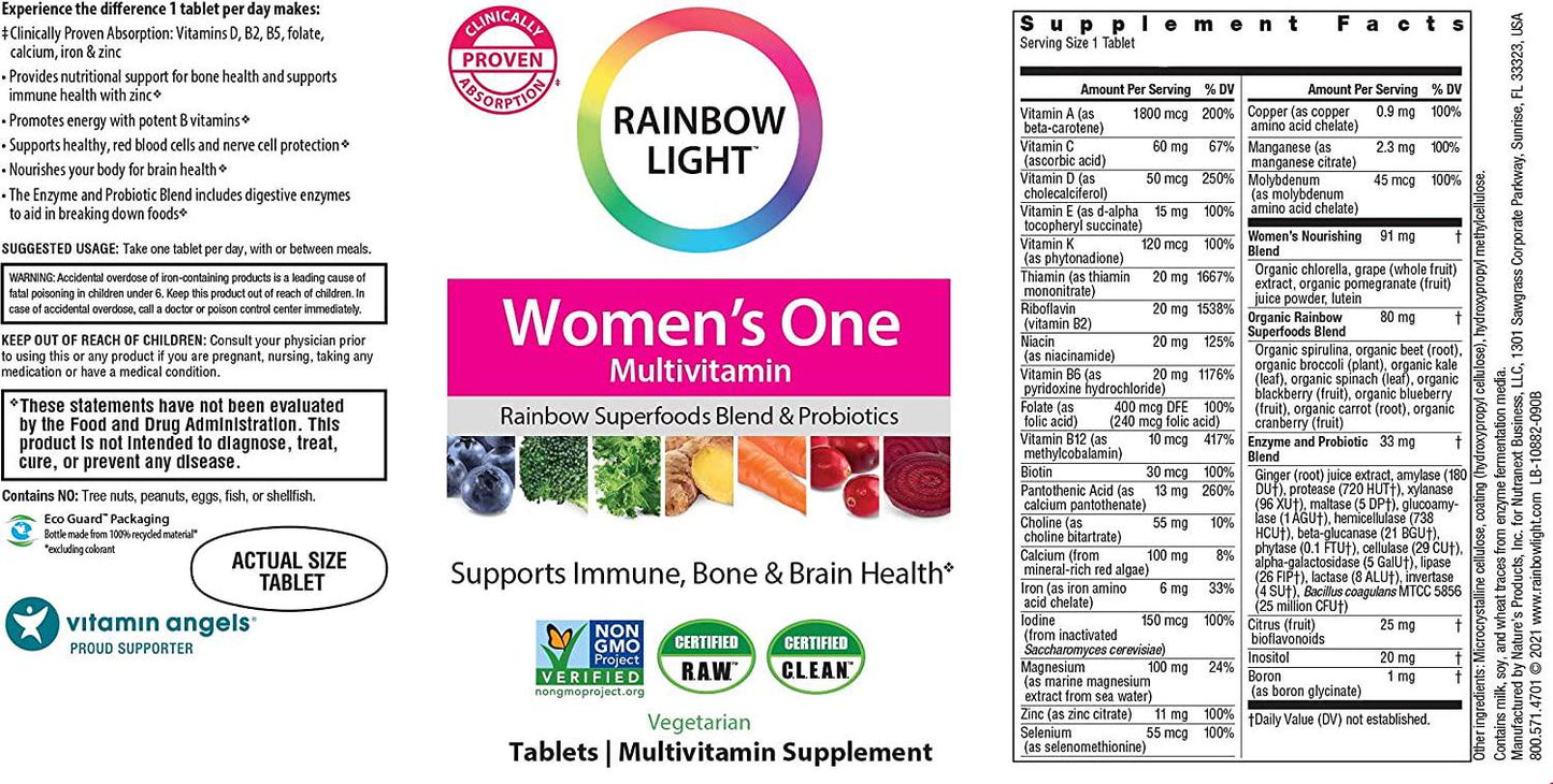 Rainbow Light - Women's One Multivitamin, 90 Count