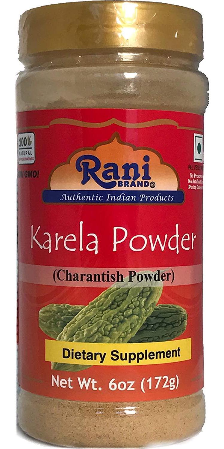 Rani Karela (Bitter Gourd / Charantish) Powder 6oz (172g) ~ All Natural, Salt-Free | Vegan | No Colors | Gluten Friendly | NON-GMO | Indian Origin