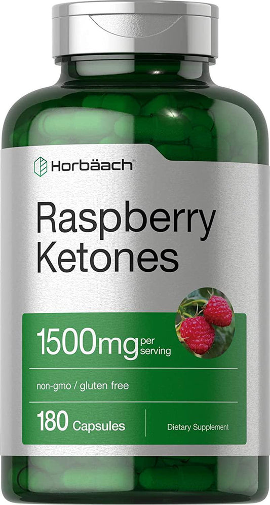 Raspberry Ketones | 1500mg | 180 Capsules | Non-GMO and Gluten Free Pills | by Horbaach