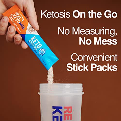 Real Ketones- Exogenous Keto D BHB + Electrolytes- Drink Mix Supplement Powder- 30 Packets - Chocolate