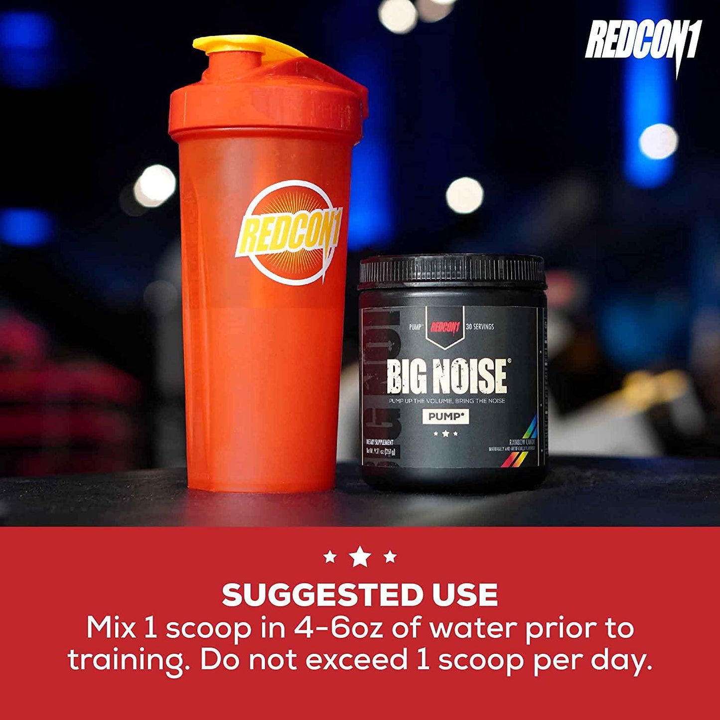 Redcon1 Big Noise Pump Formula (30 Servings) - Non-Stim, Increased Energy and Focus, Vasodilator, Intense Pumps (Unflavored)