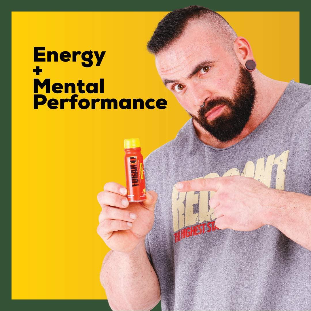 Redcon1 - FUBAR Fueled Up Beyond All Recognition - Case of 12 Energy Shots, Lasting Energy, B Vitamins, Increases Mental Focus, 400mg Caffeine (Orange Crush)