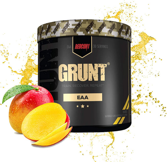 Redcon1 Grunt, EAAs, 30 Servings, Recovery Supplement (Mango)