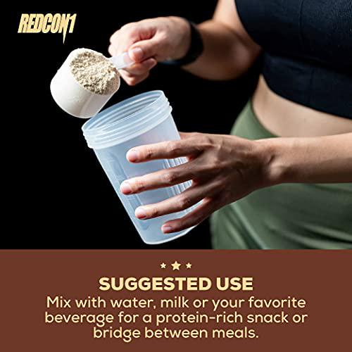 Redcon1 MRE Lite Protein Powder - Animal Based Protein, Contains No Whey, No Bloating, Keto Friendly, 2G Sugar, 24G Protein Meal Replacement - (Fudge Brownie)